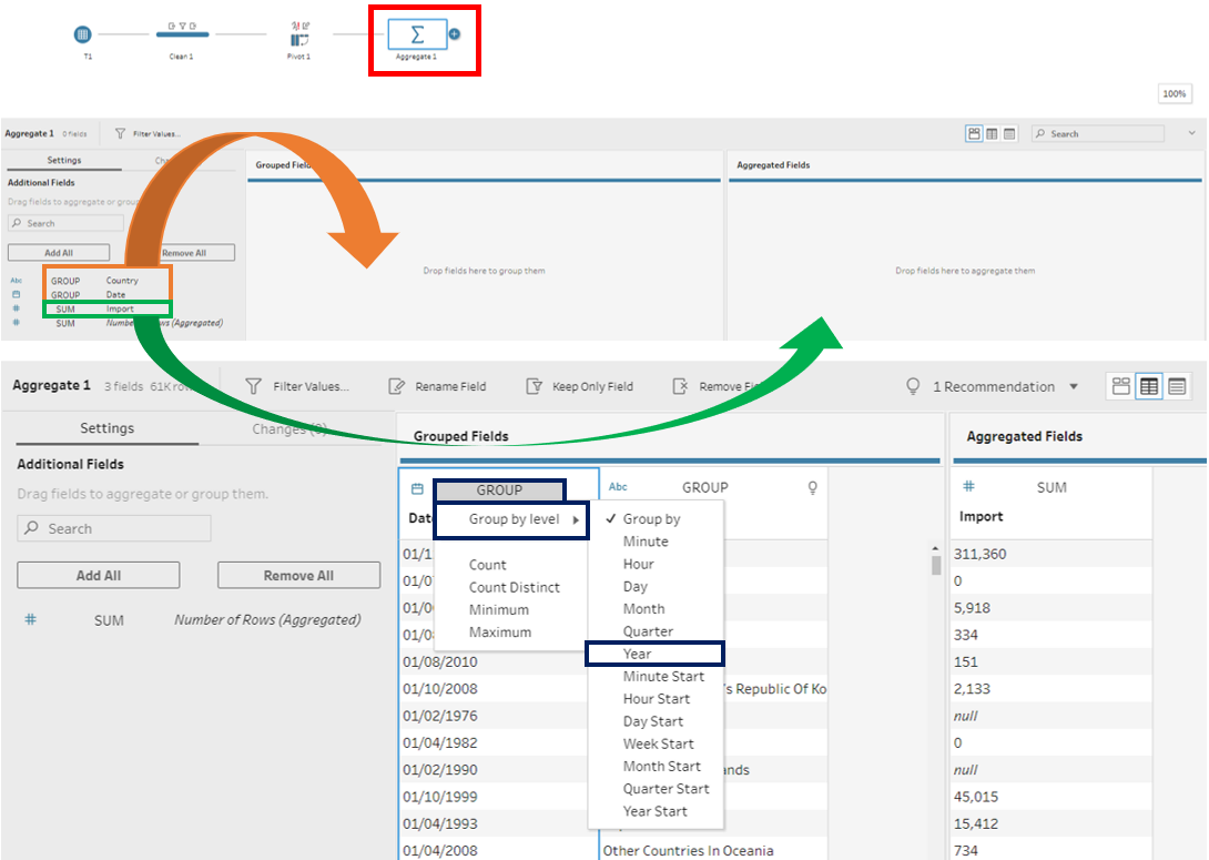 Clean column header and label data type