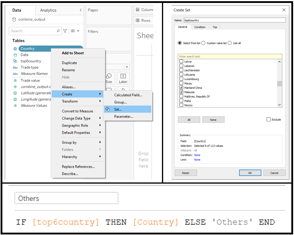 Create new Variable for other countries