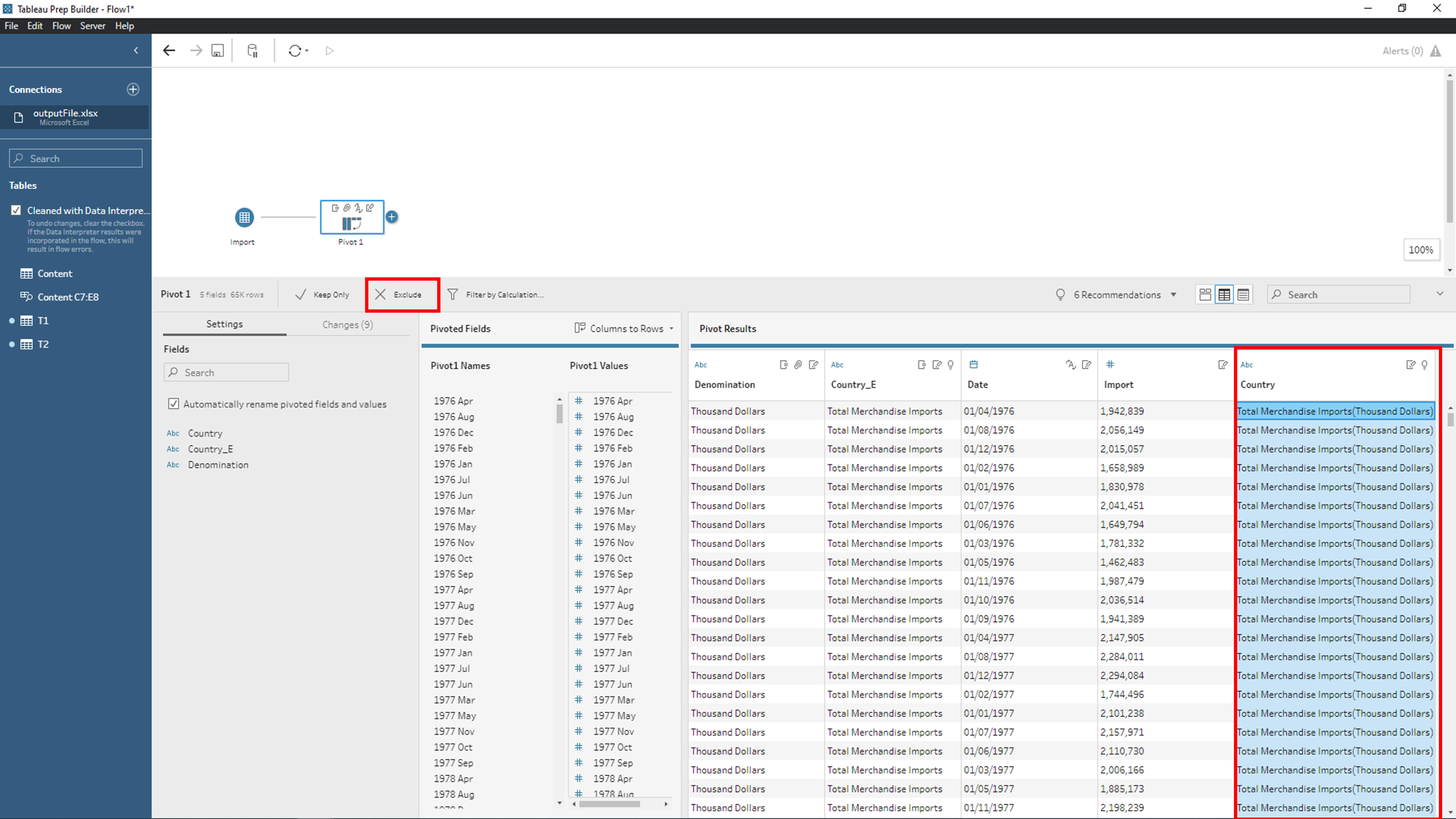 Clean column header and label data type